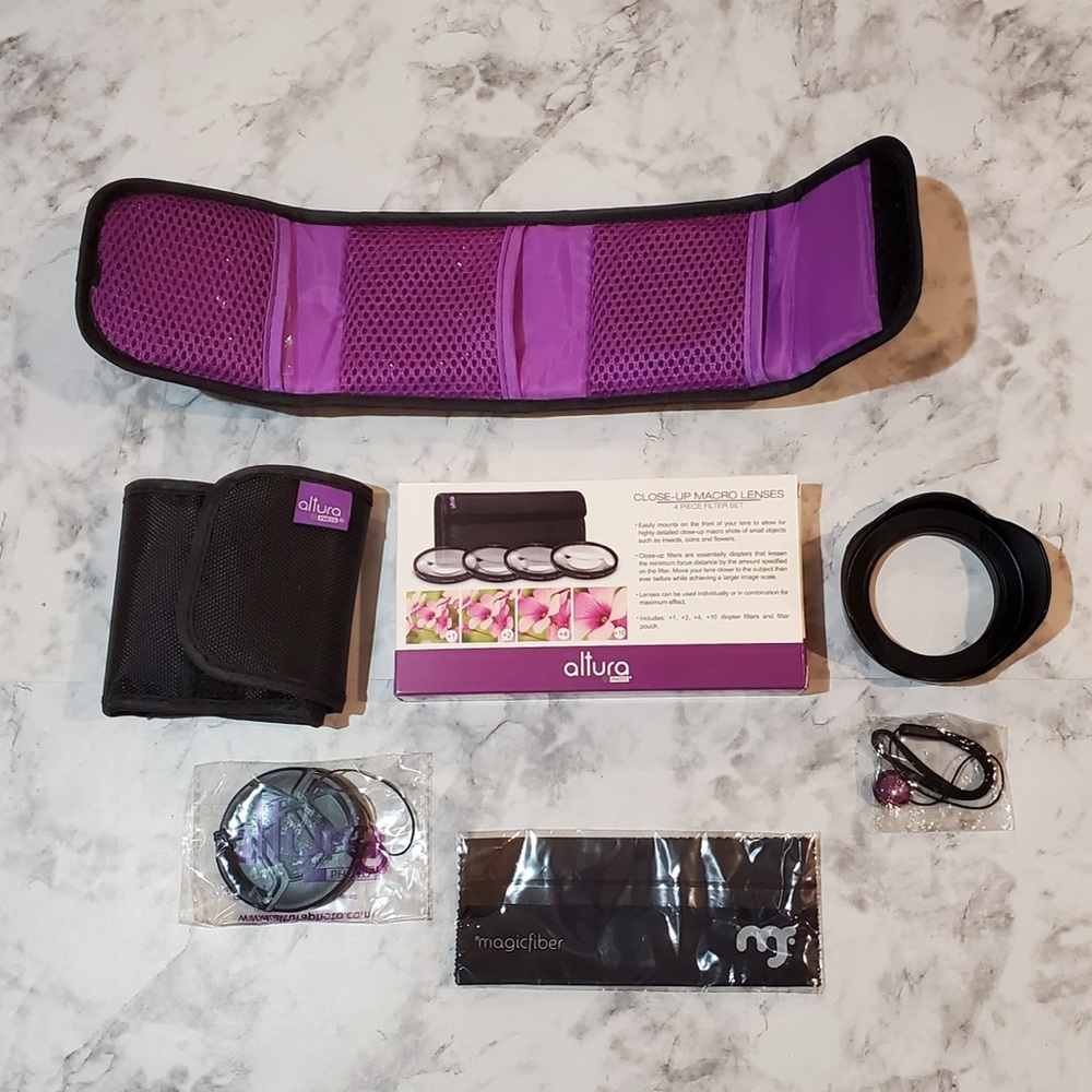 Altura Photo Close-up Macro Lenses 4 Pc. Plus Accessories 58 MM